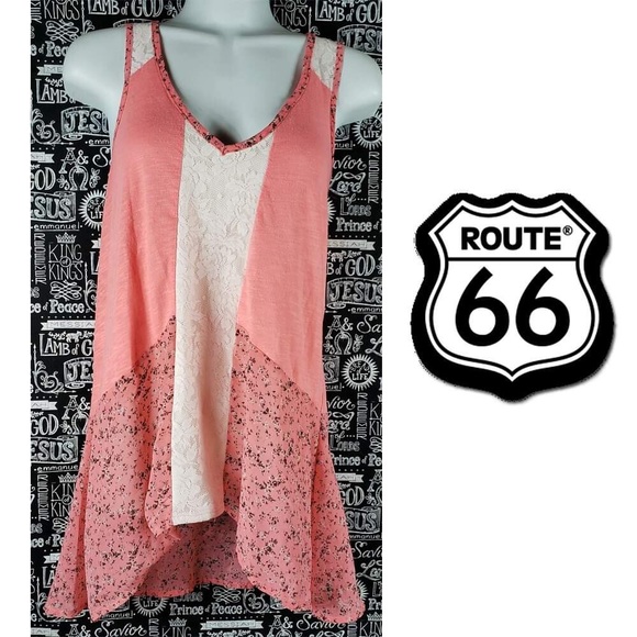 Route 66 Tops - Route 66 Floral Lace Blouse Size XL